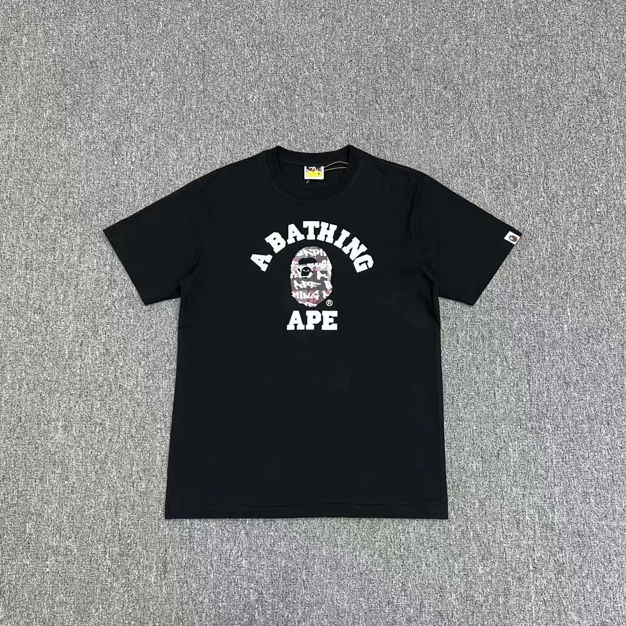 [buy more save more]1:1 quality version ape head camouflage cartoon print round neck tee 22 colors