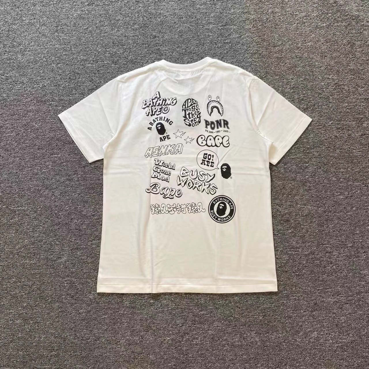 [buy more save more]1:1 quality version ape head camouflage cartoon print round neck tee 22 colors