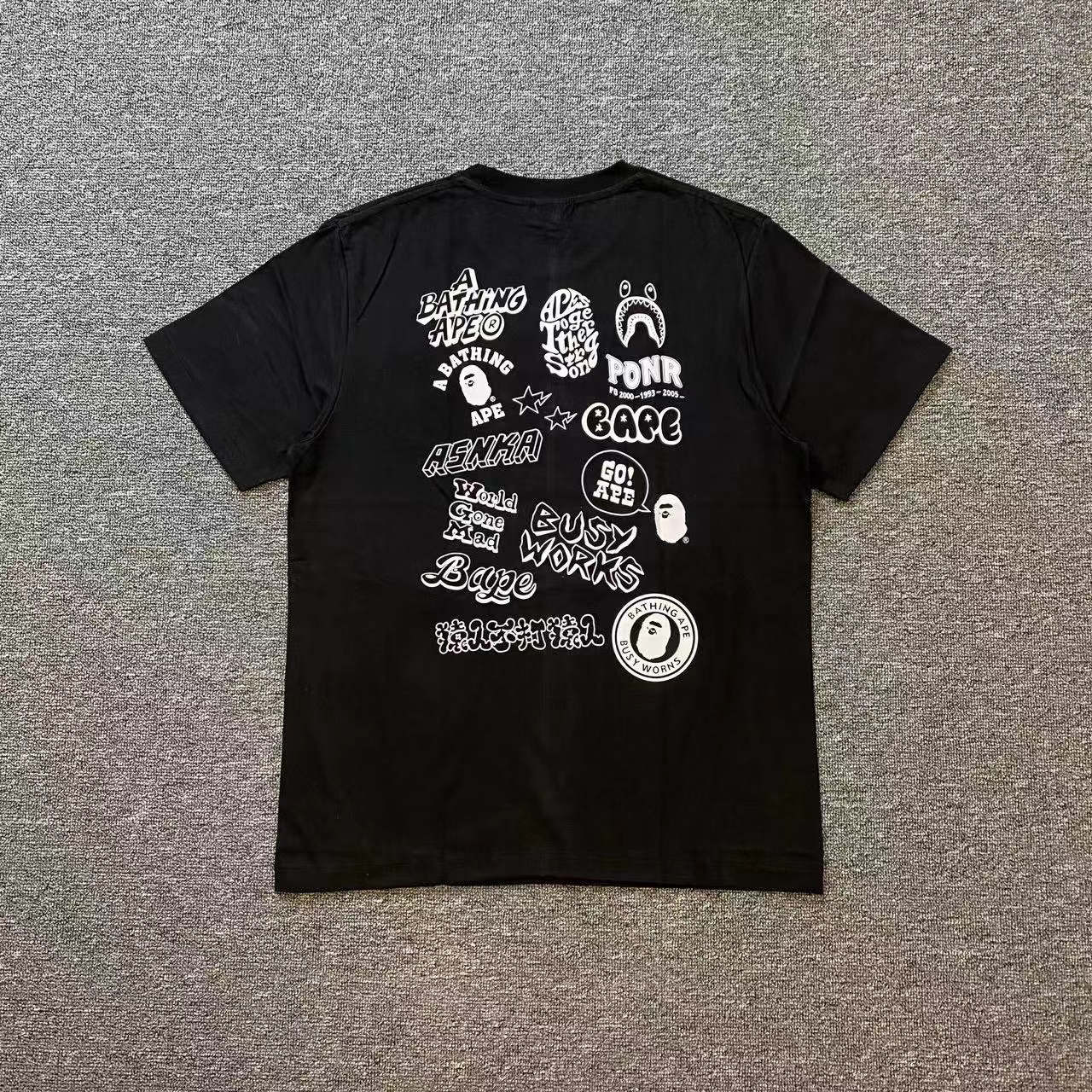 [buy more save more]1:1 quality version ape head camouflage cartoon print round neck tee 22 colors