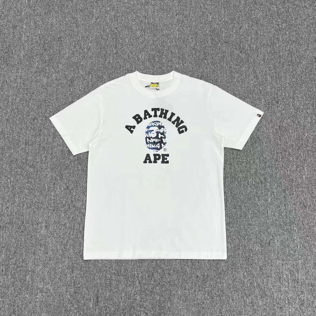 [buy more save more]1:1 quality version ape head camouflage cartoon print round neck tee 22 colors