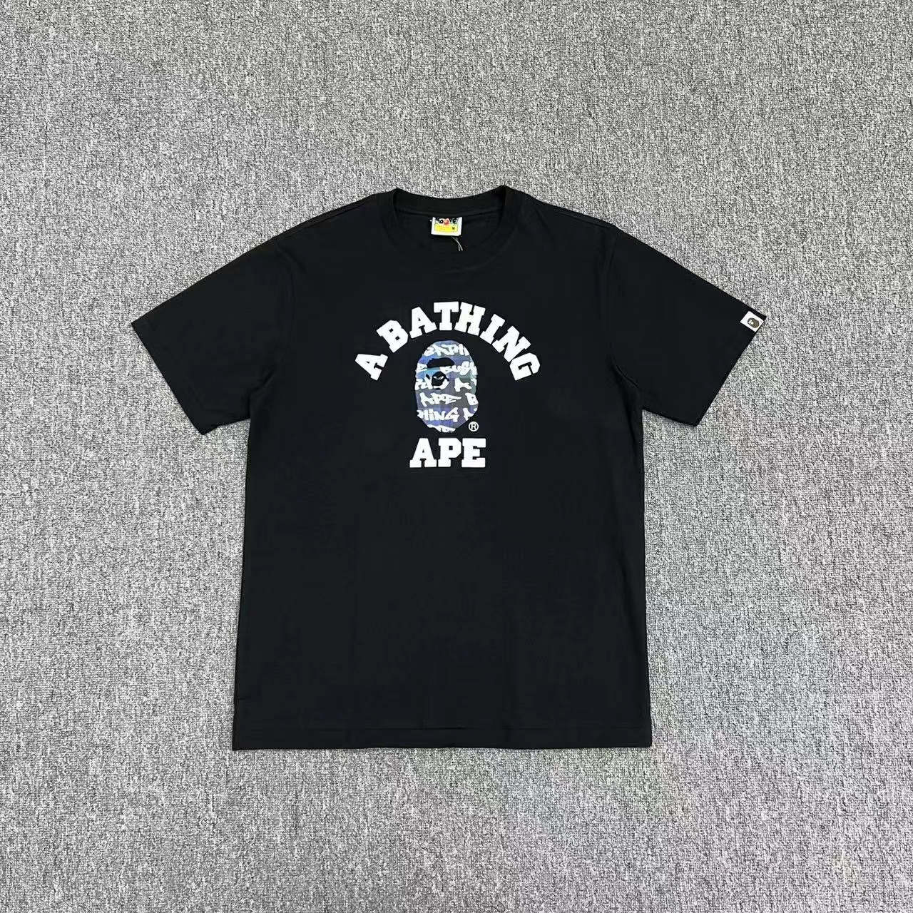 [buy more save more]1:1 quality version ape head camouflage cartoon print round neck tee 22 colors