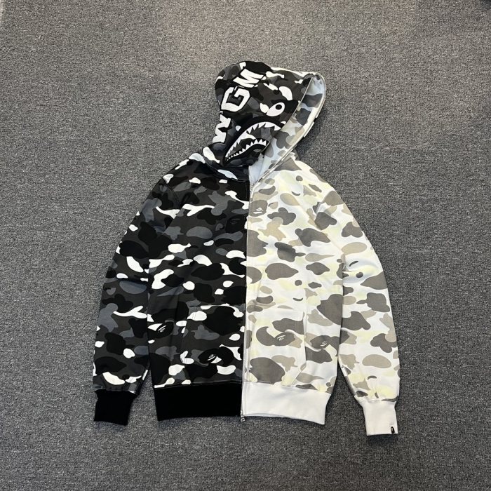 [buy more save more]1:1 quality version Shady Spell Glow-in-the-Dark Camo Shark Hoodie