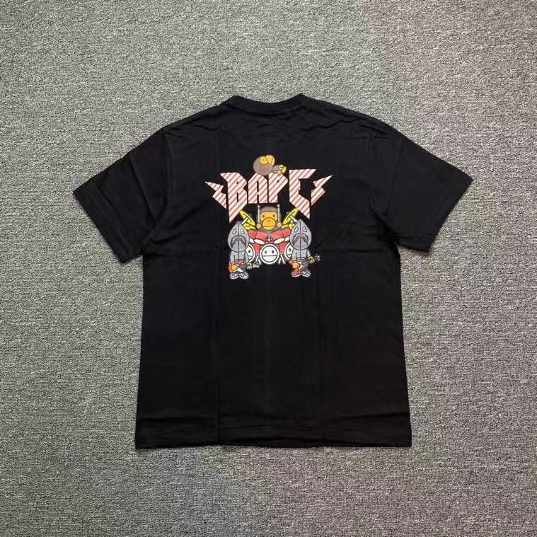 [buy more save more]1:1 quality version ape head camouflage cartoon print round neck tee 22 colors