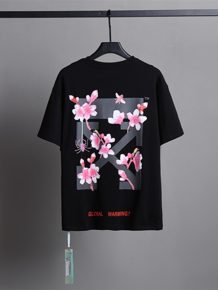 Bee Pink Floral Arrow Print Tee