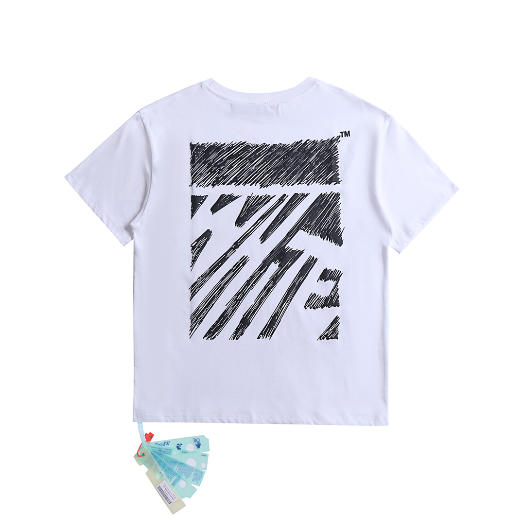 [buy more save more] sketch diagonal line letter print tee 6 colors
