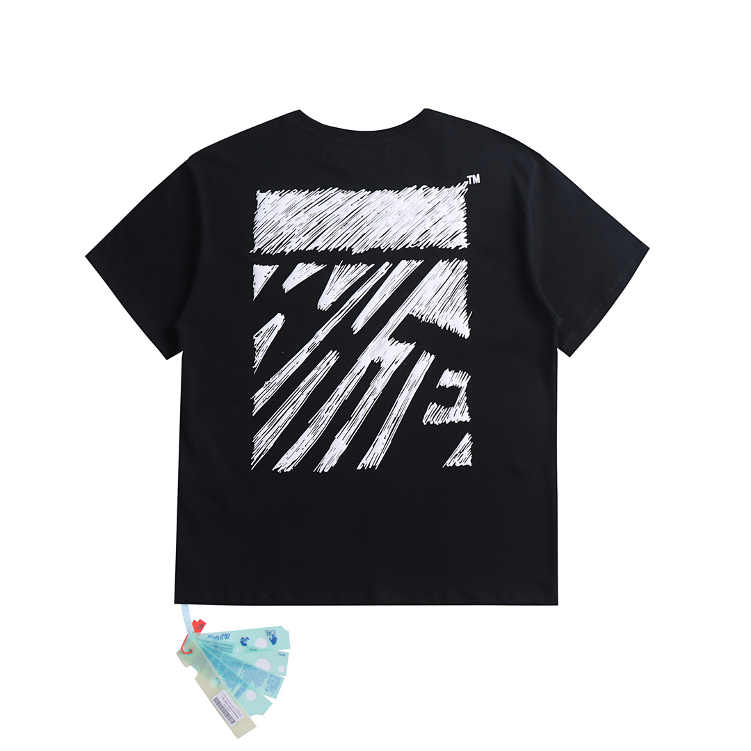 [buy more save more] sketch diagonal line letter print tee 6 colors