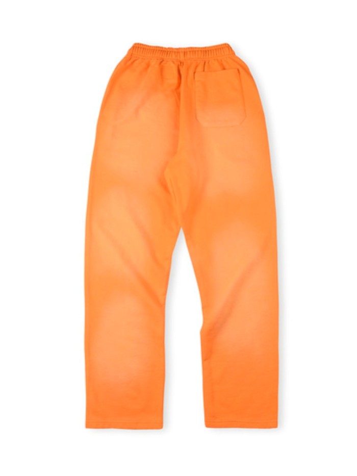 1:1 quality version Classic Orange Half Face Washed Sweatpants