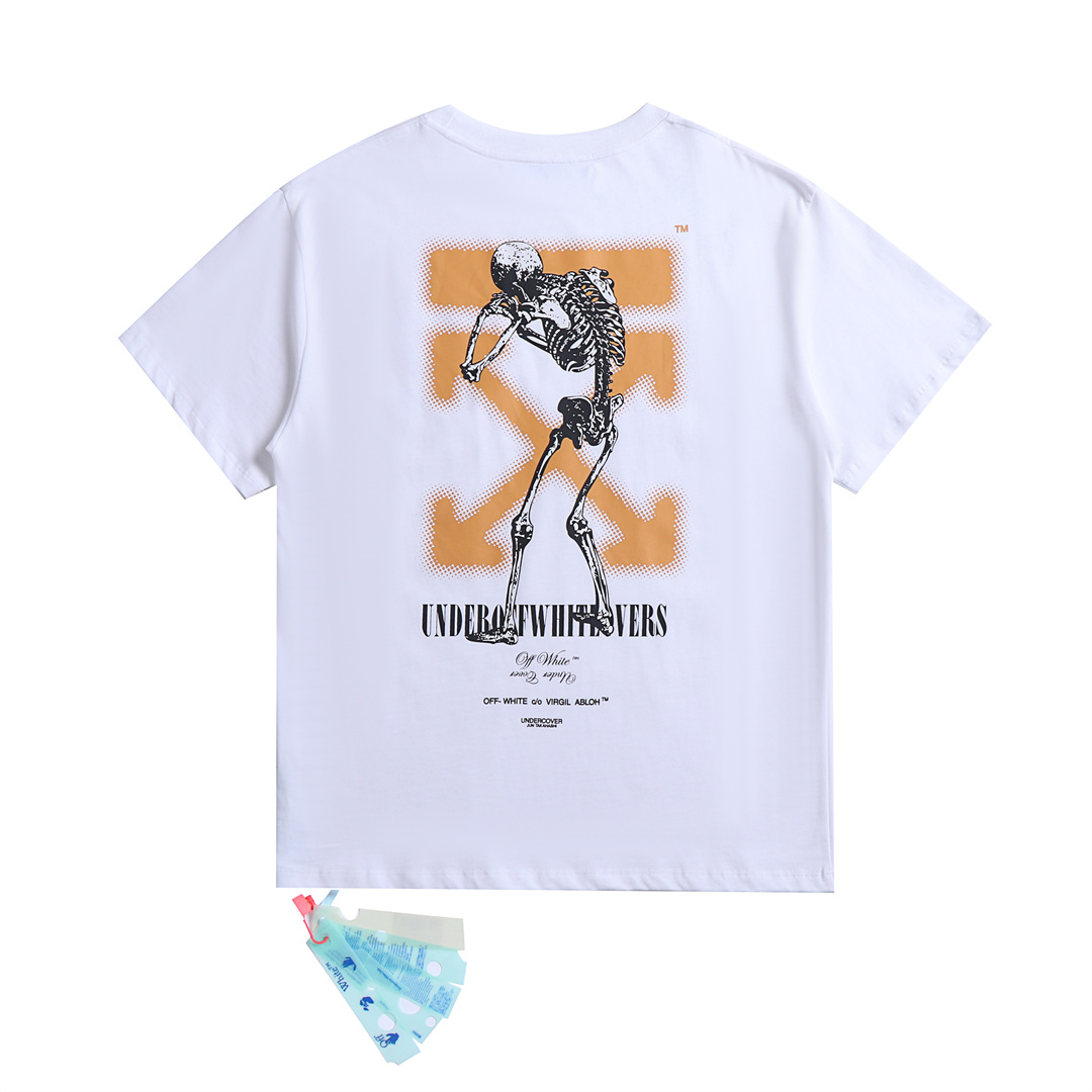 [buy more save more] chest u-shaped arrow back skull element tee 2 colors