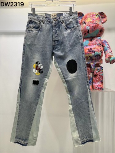 1:1 quality version Little G Stacked Graffiti Embroidered Jeans