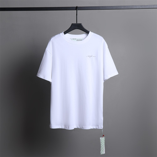 Front chest small label back three-dimensional line arrow tee 2 colors