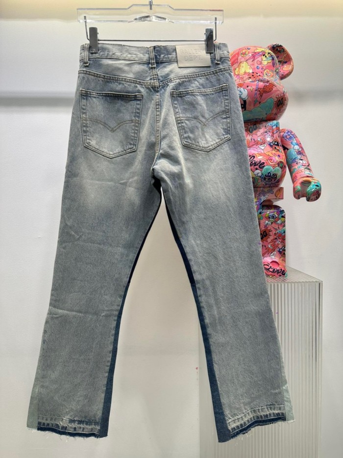 1:1 quality version Vintage Spliced Loose Flare Jeans