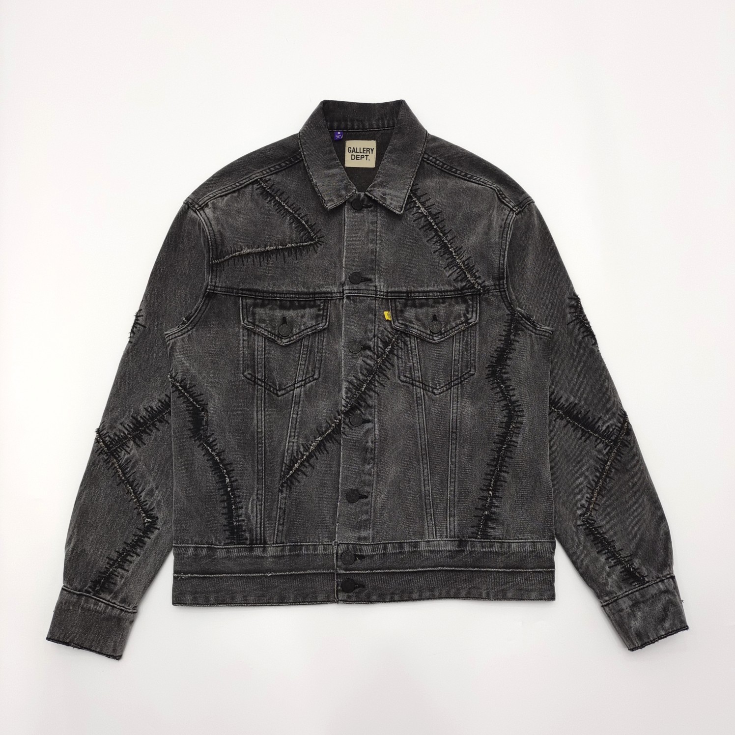 1:1 quality version washed and aged scarab denim jacket