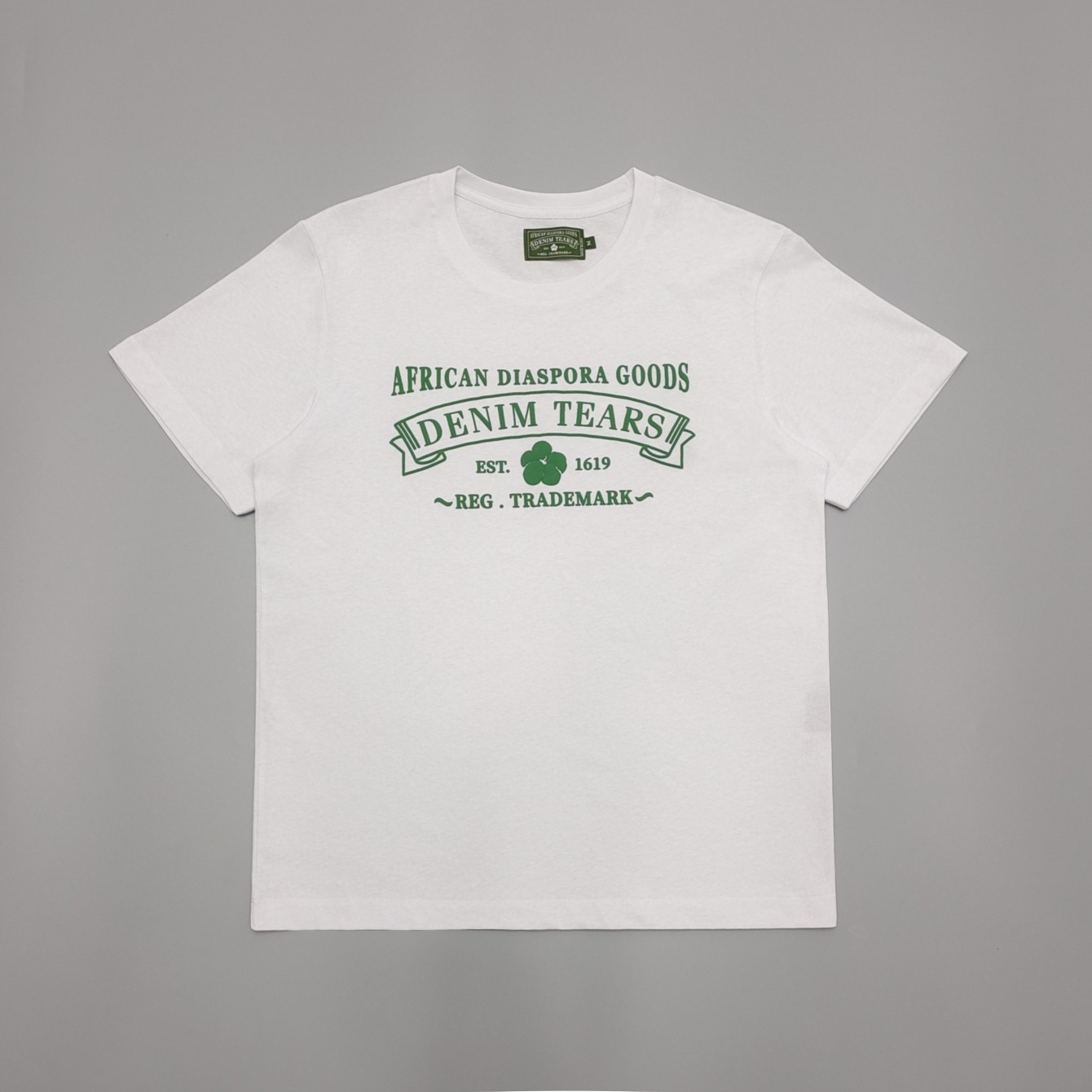 1:1 quality version adg green letter foam print tee