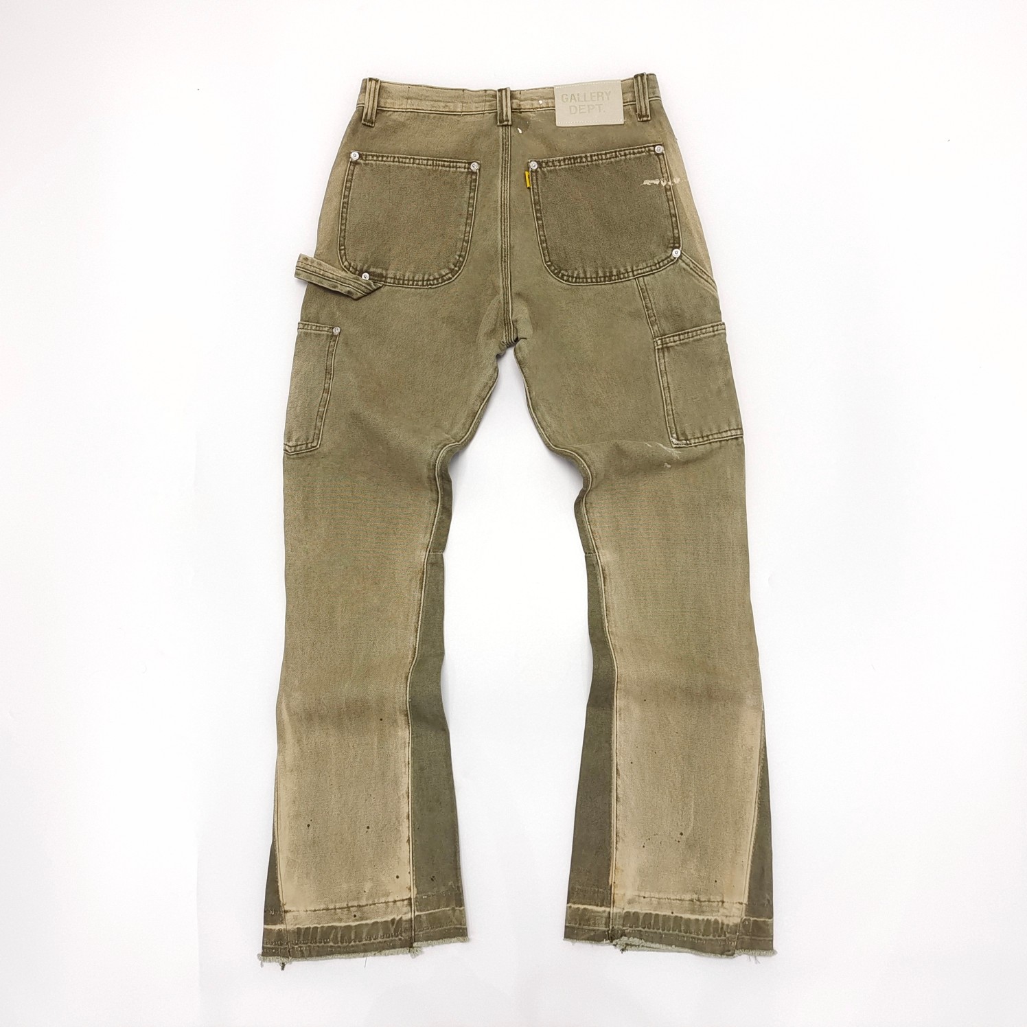 1:1 quality version vintage ink splash spliced workwear washed jeans 3 colors