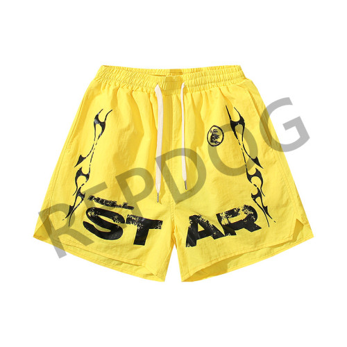 Big letter logo print loose beach shorts 2 colors