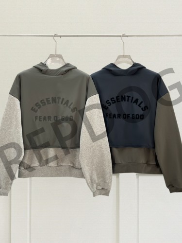 1:1 quality version Patchwork Long Sleeve Letter Print Hoodie 2 colors