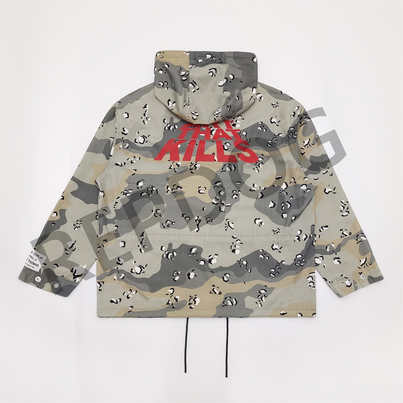 1:1 quality version bubble desert camouflage letter-printed hoodie