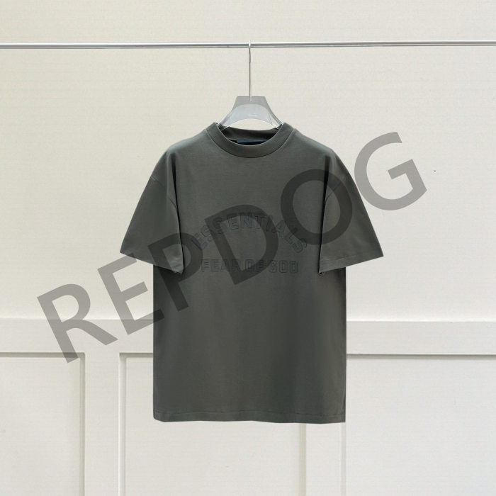 1:1 quality version Silicone Embossed Letter Logo Tee 3 colors