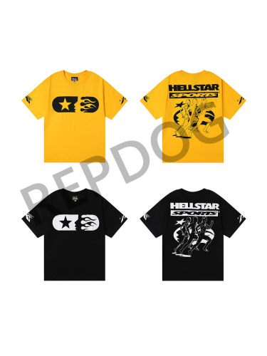Running Man Letter Abstract Print Tee 2 colors