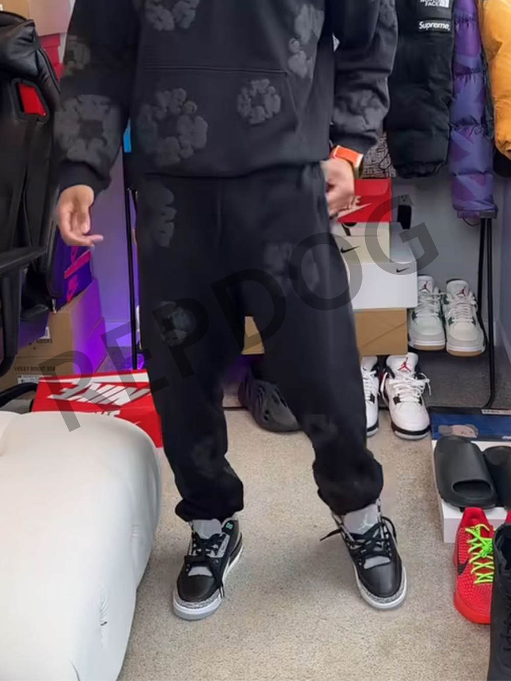 1:1 quality version mono foam kapok sweatpants