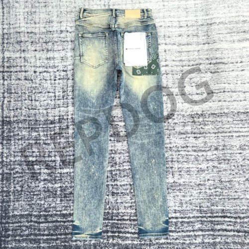 1:1 quality version Ripped Cashew Flower Patch Straight Leg Jeans
