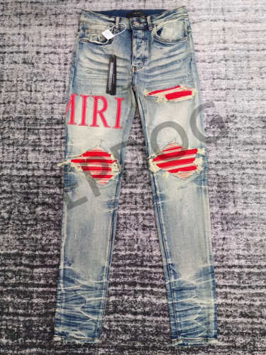 1:1 quality version Red Letter Patch Jeans