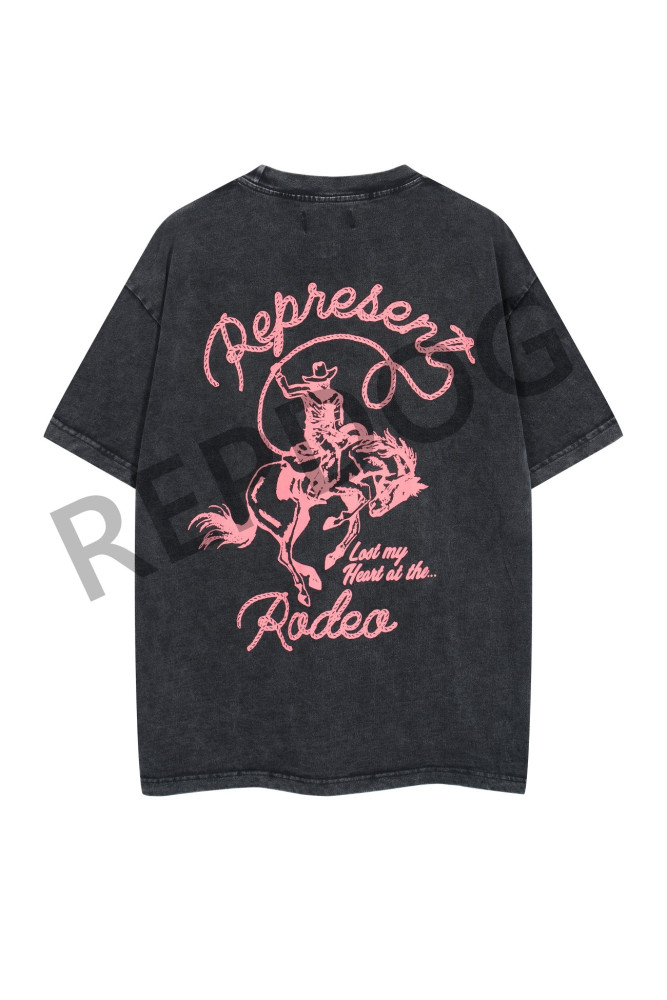 1:1 quality version Western Cowboy Rider War Horse tee 2 colors