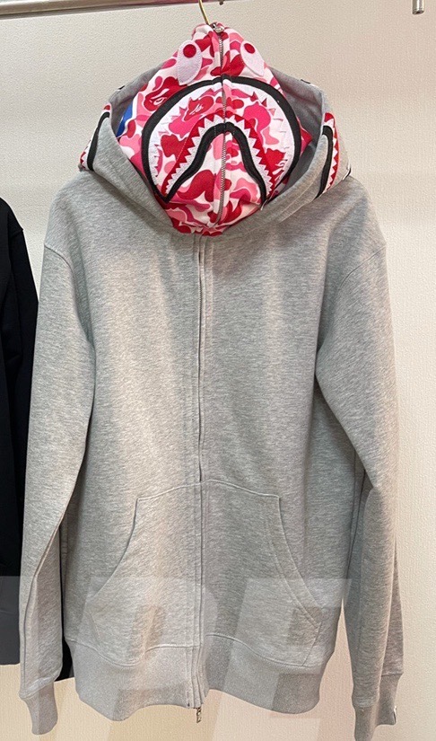 1:1 quality version bape doubel hat camo shark hoodie