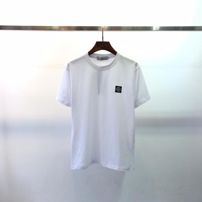 Basic Tri-colour Embroidered Small Label Tee 3 colors
