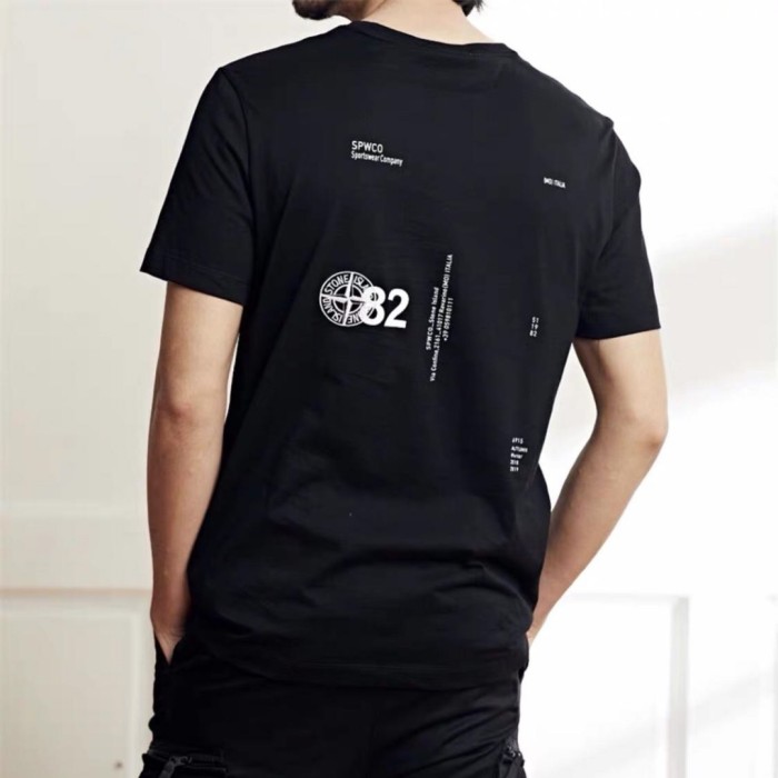 Back 82 Compass Letter Print Tee 2 colors