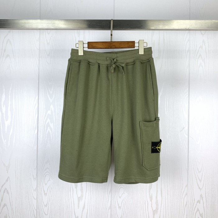 Embroidered compass label side pocket shorts 3 colors