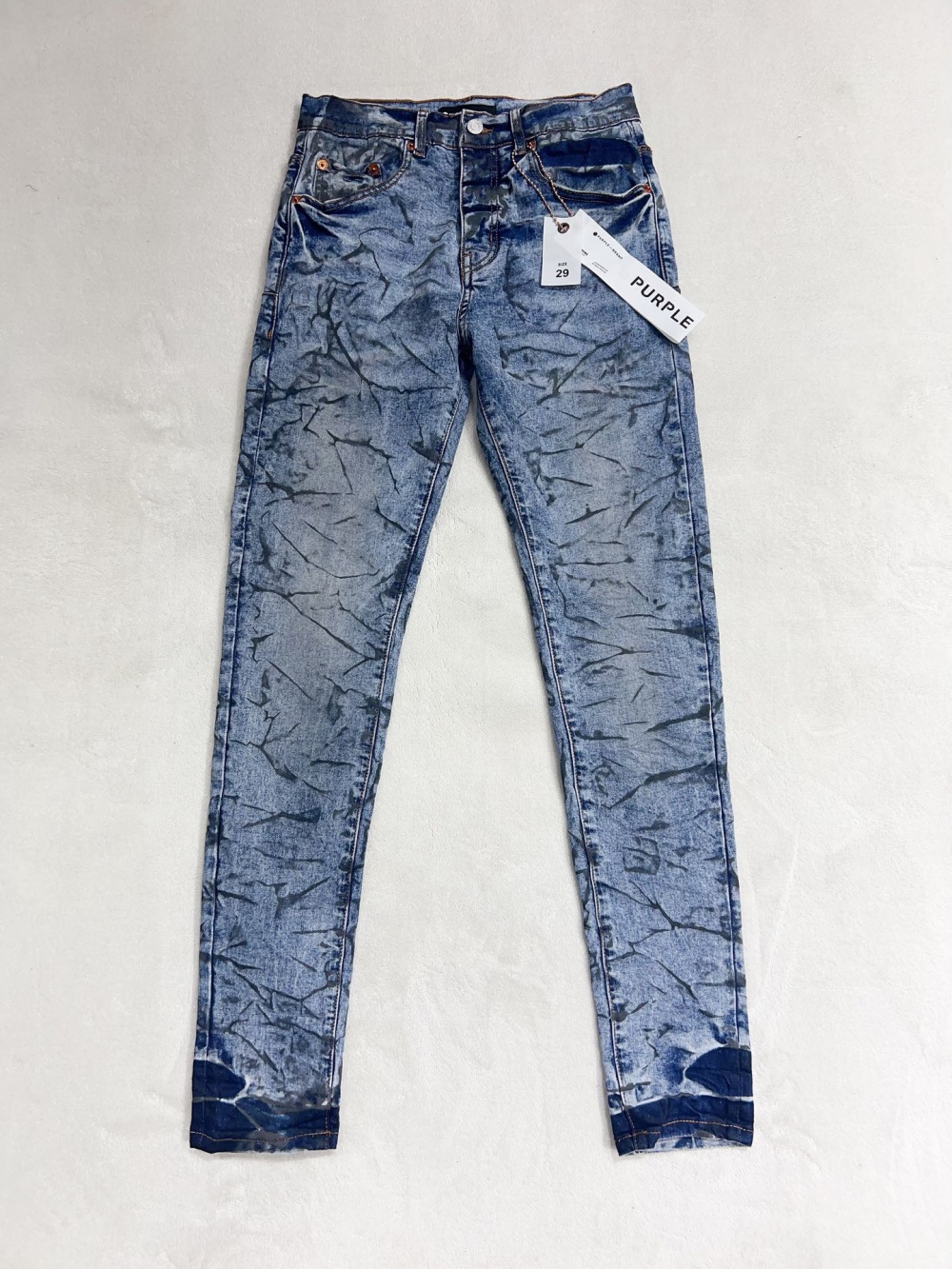 1:1 quality version dendrite frayed jeans