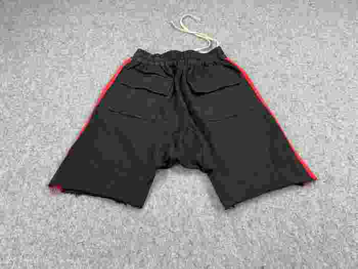 [buy more save more] Red And Black Colour Block Zip Shorts