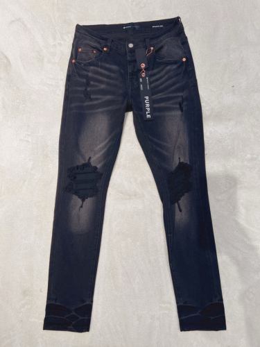 1:1 quality version knee holes washed and worn out jeans