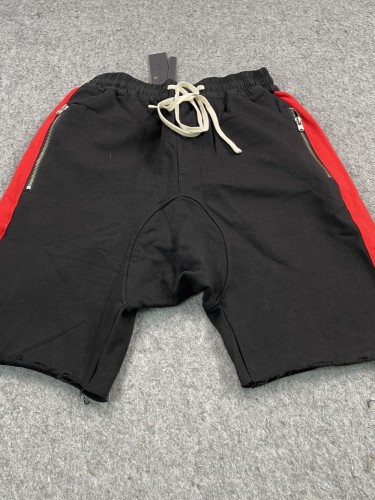[buy more save more] Red And Black Colour Block Zip Shorts
