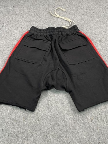 [buy more save more] Red And Black Colour Block Zip Shorts