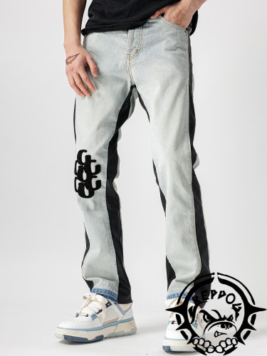 Copy 1:1 quality version Little G Fleece Embroidered Jeans