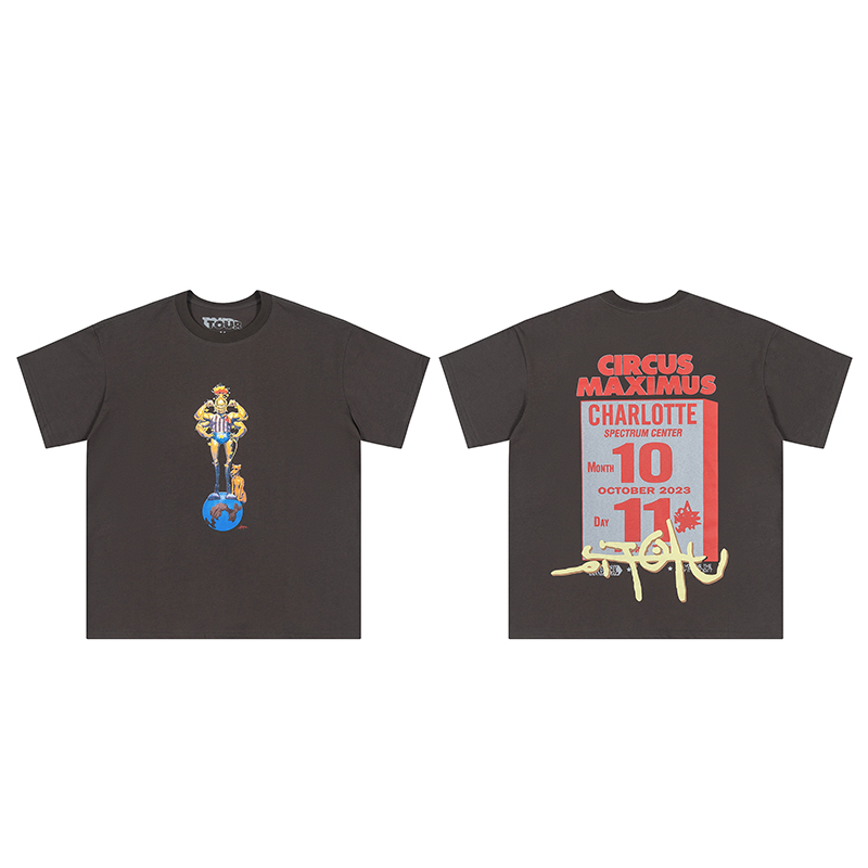 circus calendar print tee