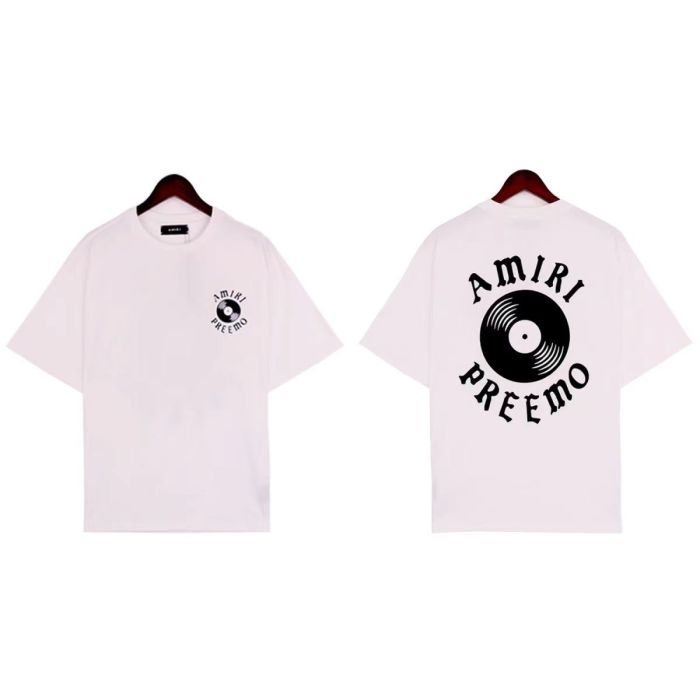 Record Letter Print Tee 2 colors