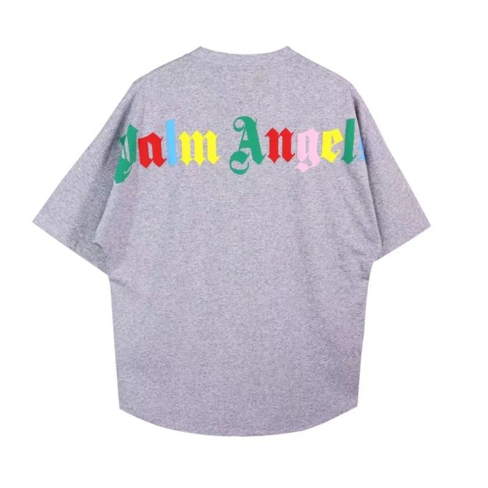 Colourful monogrammed logo print on the back of the neckline tee 2 colors