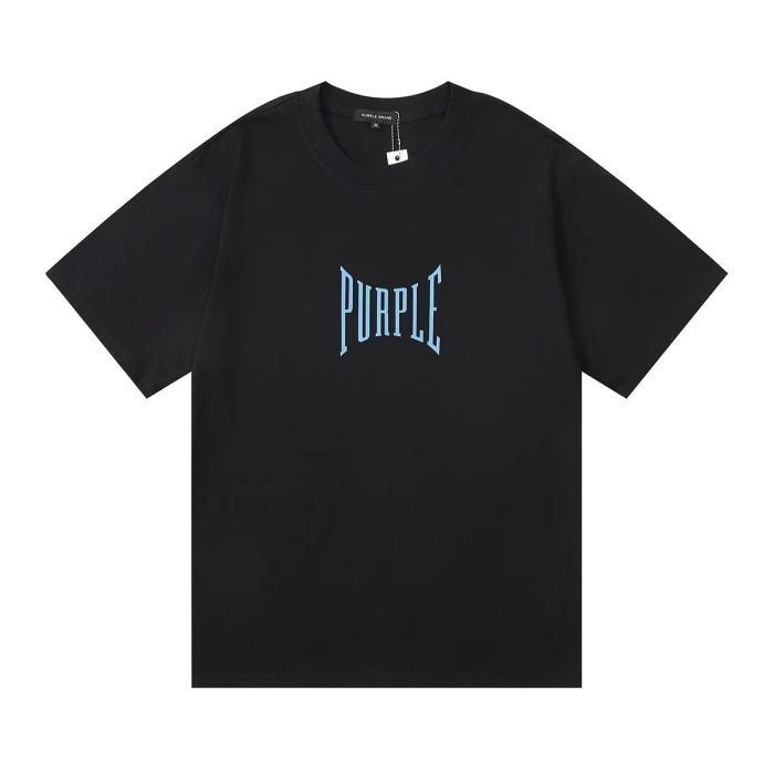 Blue small letter logo printed tee 2 colors