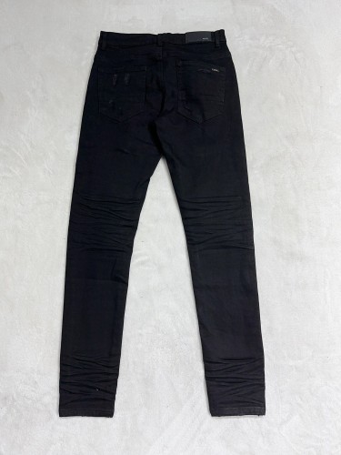 1:1 quality version Black Ripped Patch Jeans