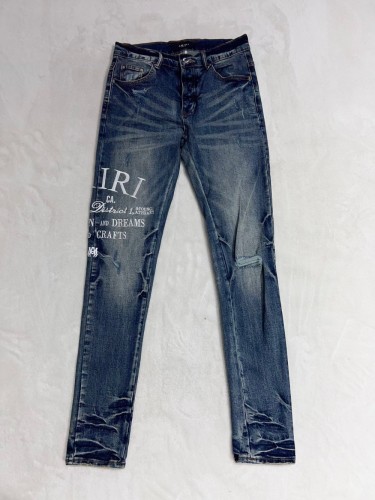 1:1 quality version Distressed Raglan Embroidered Monogram Jeans