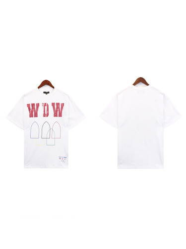 Colourful Overlapping Bullet Letter Print tee