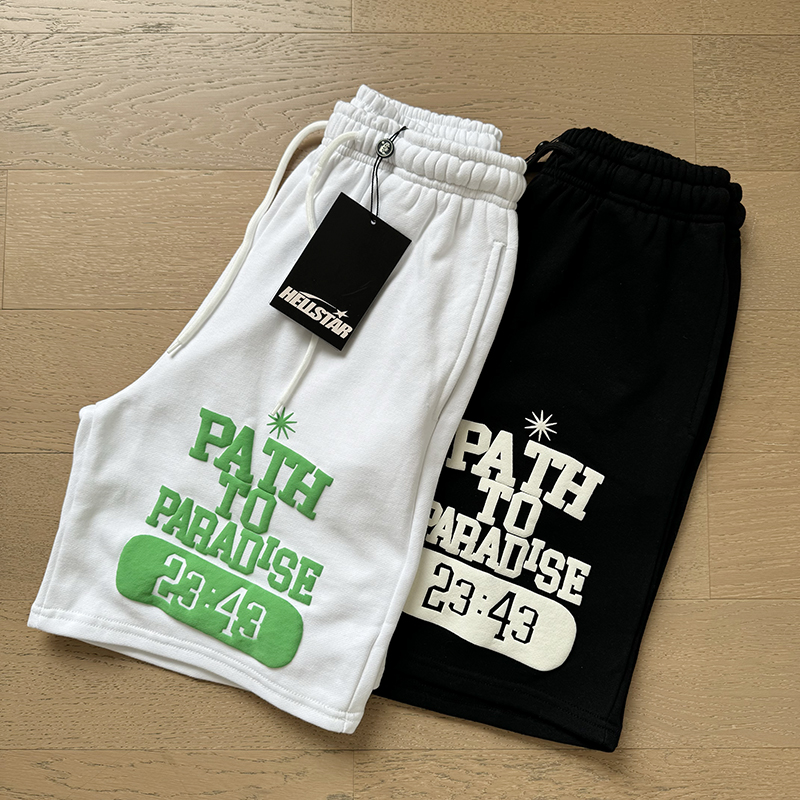 Hellstar Studio Time Foam Letter Logo Shorts detail photo 19