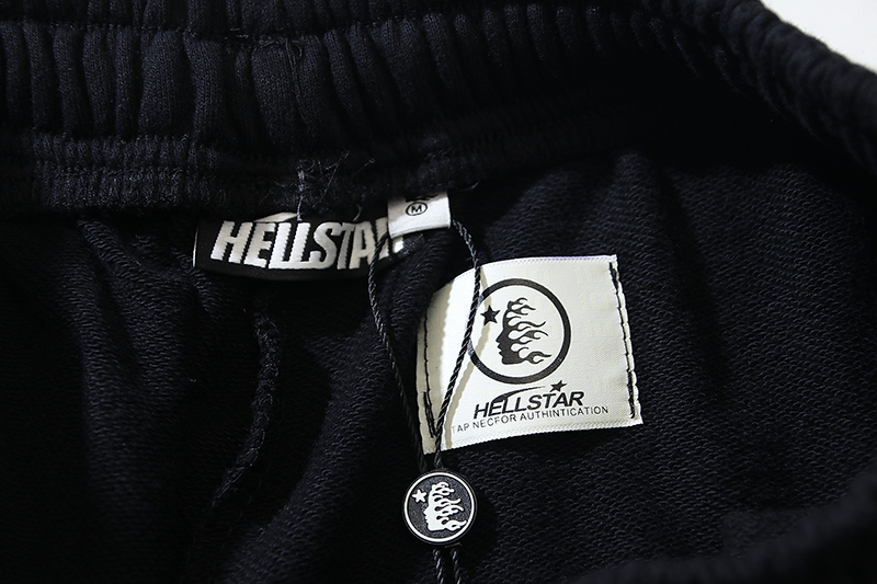 Hellstar Studio Time Foam Letter Logo Shorts detail photo 2