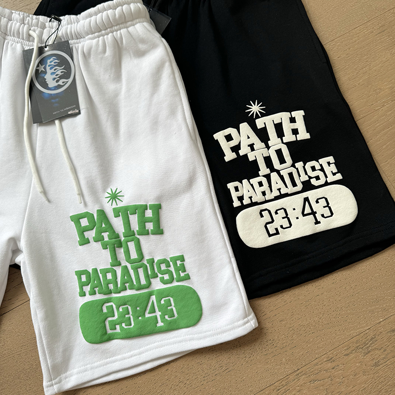 Hellstar Studio Time Foam Letter Logo Shorts detail photo 21