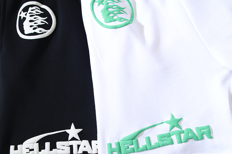Hellstar Studio Time Foam Letter Logo Shorts detail photo 7