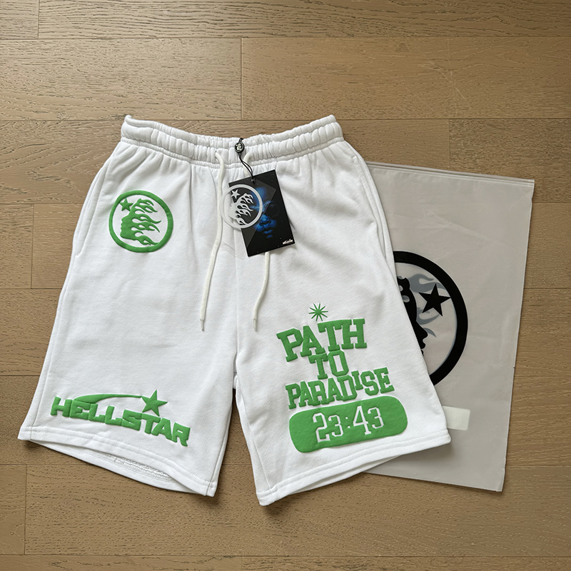 Hellstar Studio Time Foam Letter Logo Shorts detail photo 16