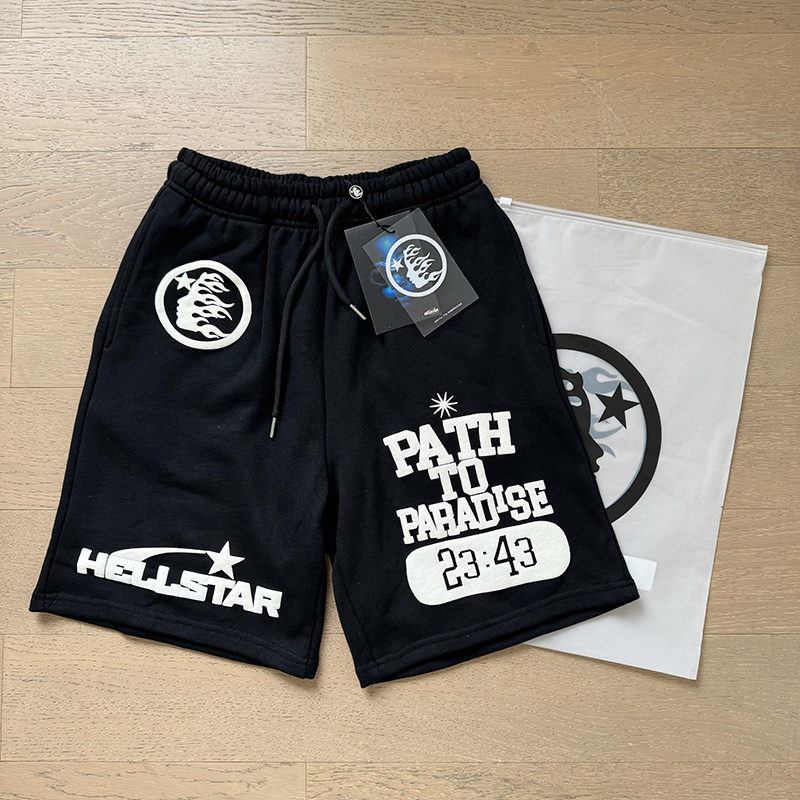 Hellstar Studio Time Foam Letter Logo Shorts detail photo 14